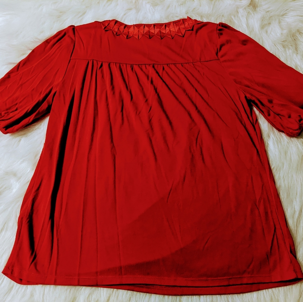 Nygard Collection Size M 10/12 Red Top - Picture 2 of 3